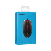 Everest SM-M7 3D Optik Led Mouse, USB Kablolu. Siyah