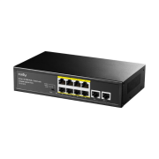 Cudy FS1010PG 8 Port 10/100 Yönetilemez +2 Port Gigabit Desktop (8 Port Poe+) 120W Switch