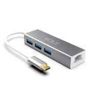 Inca ITPC-3T Type-C Girişli 4 Port Usb 3.0 Çoklayıcı Hub + Ethernet RJ45 Mulitiplexer