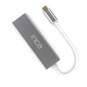 Inca ITPC-3T Type-C Girişli 4 Port Usb 3.0 Çoklayıcı Hub + Ethernet RJ45 Mulitiplexer