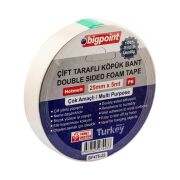 Bigpoint BP476-25 Çift Taraflı Köpük Bant 25mm x 5 metre