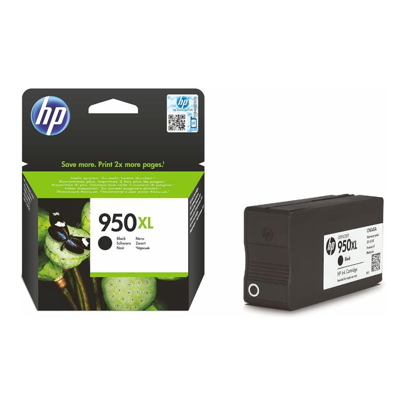 HP 950XL Black Siyah Yüksek Kapasite Orj. Kartuş, OJ8100, OJ8600 CN045AE