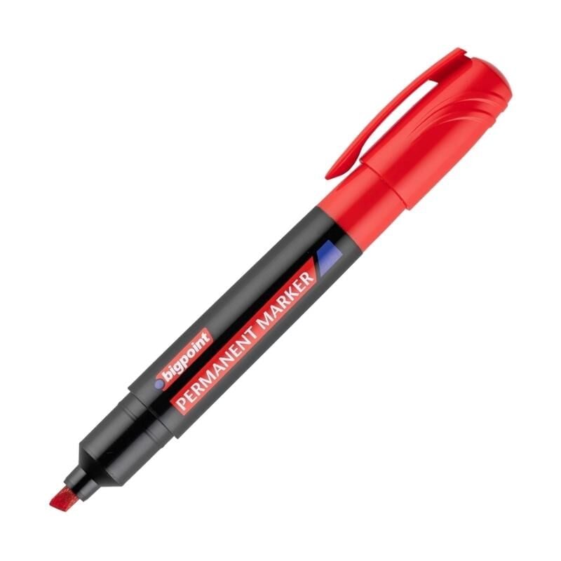 Bigpoint BP914-25 Permanent Markör Jumbo Kesik Uç Kırmızı