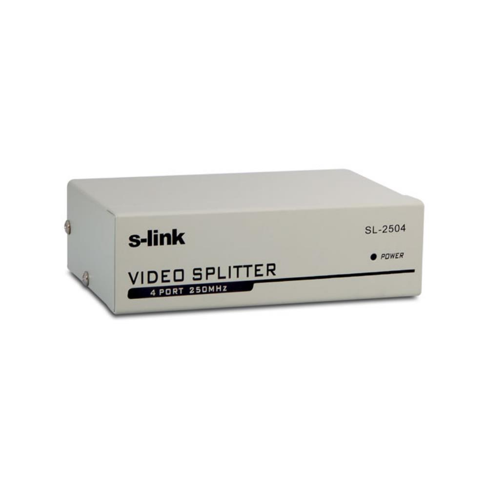 S-link SL-2504 Vga Çoklayıcı 250mhz 4 Port (1 Giriş - 4 Çıkış)