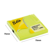 Notix Yapışkanlı Not Kağıdı Neon Yeşil 75 mm x 75 mm 80 Yaprak