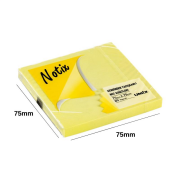 Notix Yapışkanlı Not Kağıdı Neon Sarı 75 mm x 75 mm 80 Yaprak