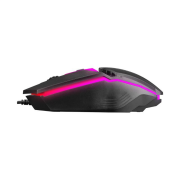 Hytech HKM-X86 Gaming Oyuncu Klavye + Mouse Set, QUIN Siyah Usb Gökkuşağı Zemin Aydınlatmalı
