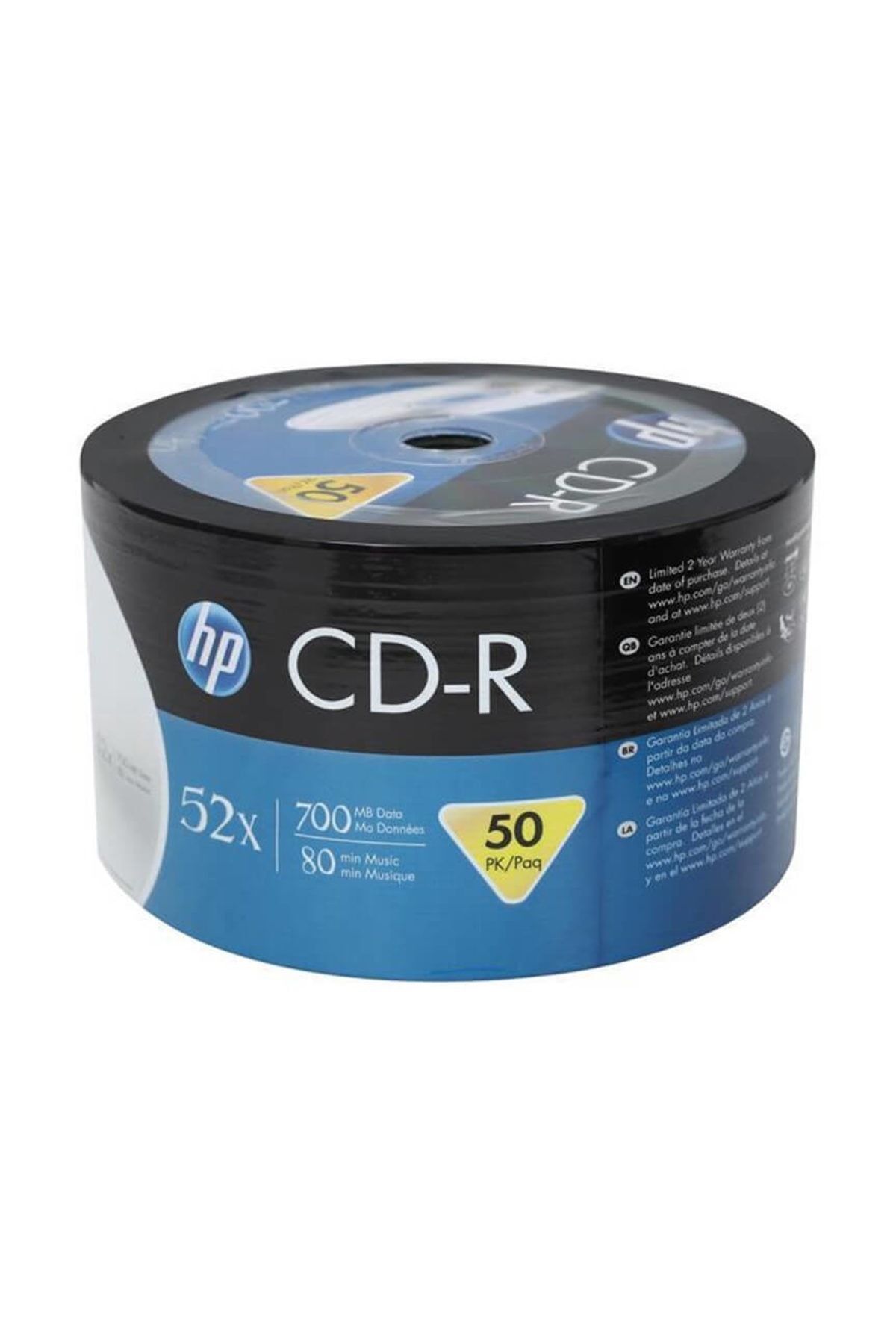 HP CD-R 52X 700MB 80DK 50-LI Cakebox