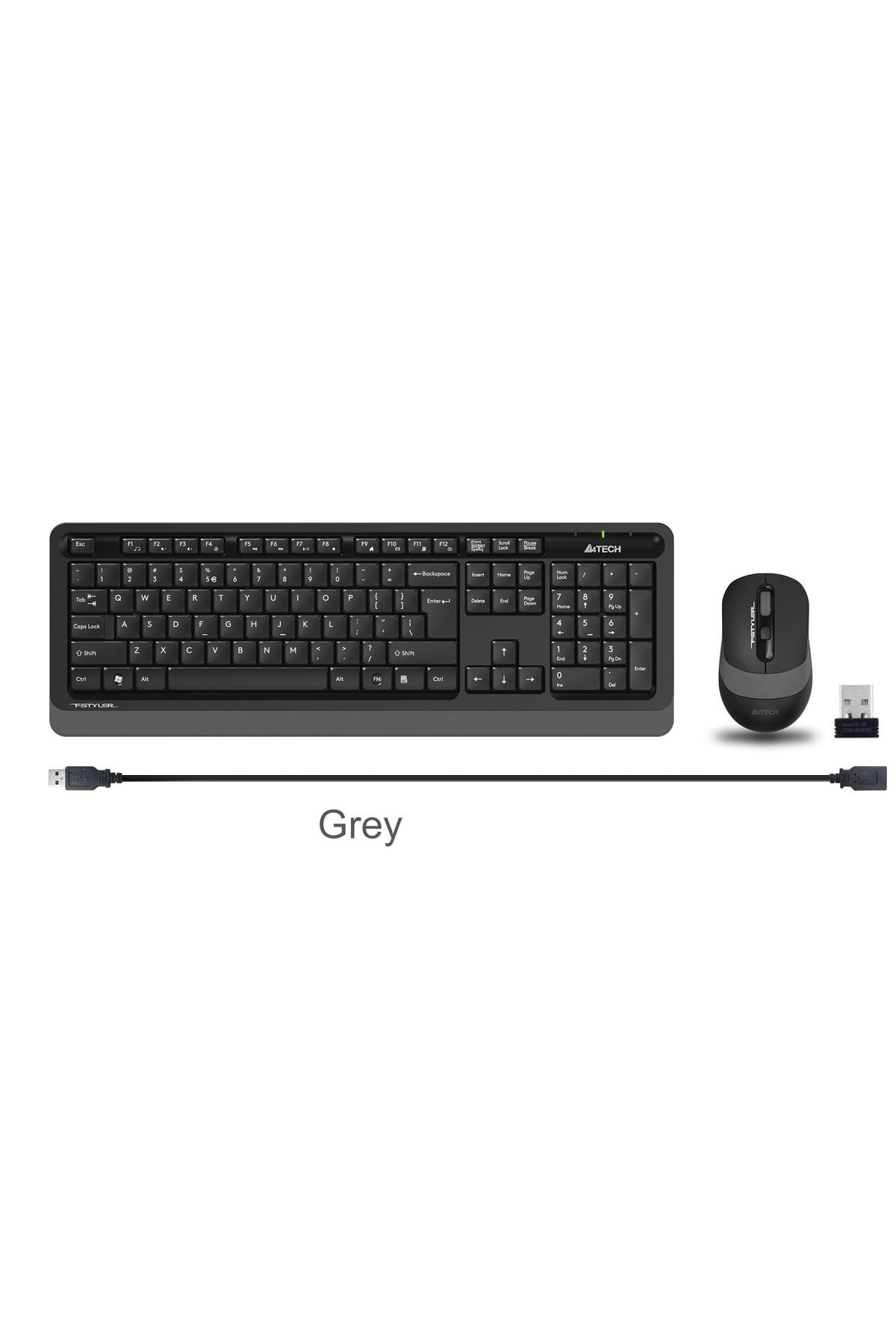 A4 Tech FG1010 Klavye Mouse Seti Kablosuz Siyah