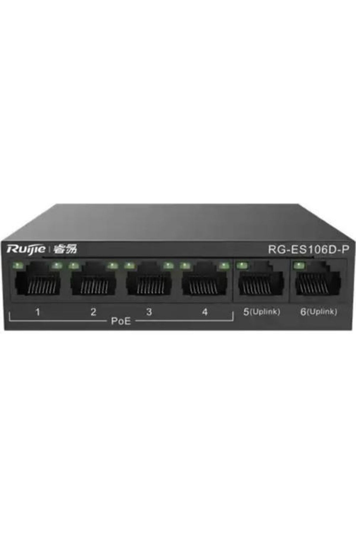 RUIJIE REYEE 6 PORT 10/100 X 2 UPLINK 4 PORT POE SWITCH(58W)