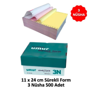 UMUR Sürekli Form 11x24 3 Nüsha 500 lü