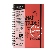 Mynote Smiley Spiralli Defter A5 (17x25) Kraft Kapak, Çizgili, 100 Yaprak