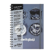 Mynote Smiley Spiralli Defter A5 (17x25) Kraft Kapak, Çizgili, 100 Yaprak