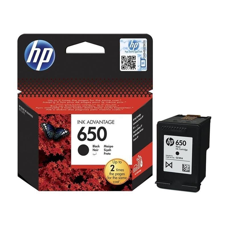 HP 650 Black Siyah Kartuş CZ101AE