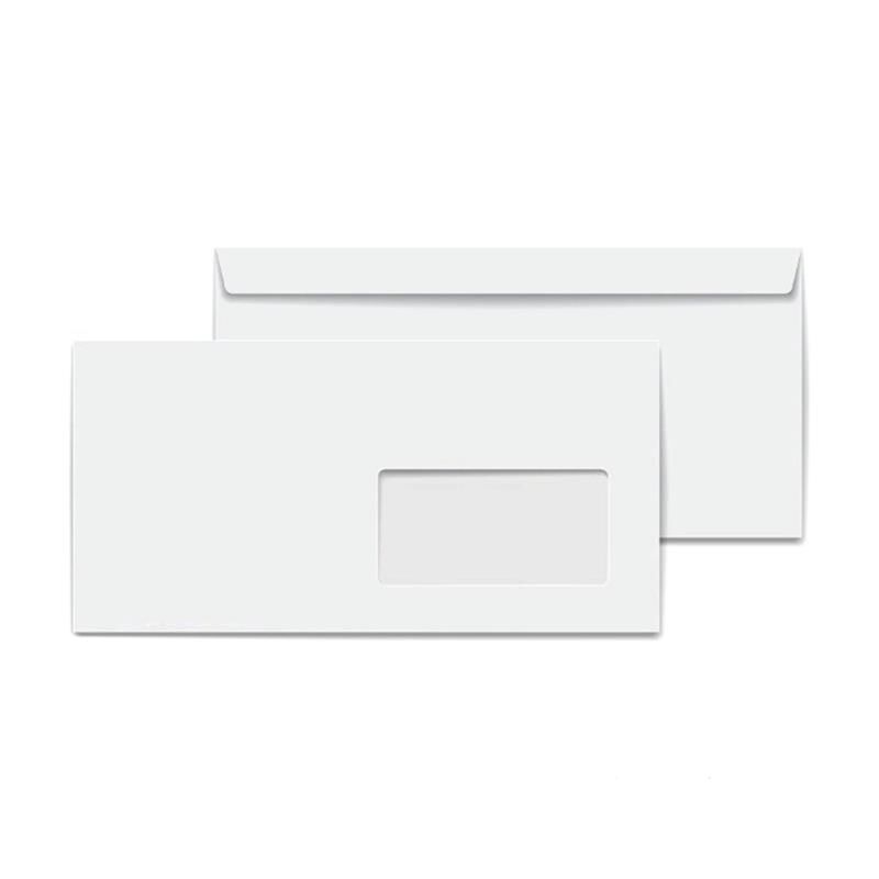 Elitstore Diplomat Zarf Beyaz Pencereli Silikonlu 90 gr. 10.5 cm x 24 cm 100'lü Paket