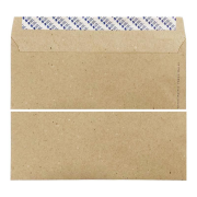 Elitstore Diplomat Zarf Kraft Penceresiz 90 gr. 10.5 cm x 24 cm 100'lü Paket