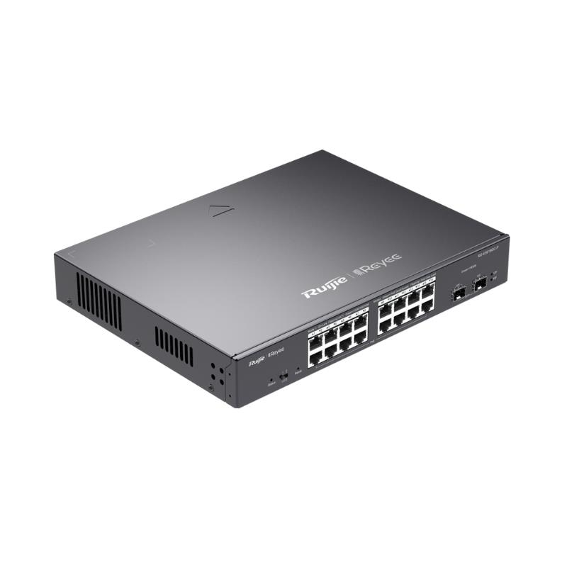 Ruijie-Reyee 16 Port Poe+ 10/100/1000 Mbps + 2 Port SFP Yönetilebilir Switch - RG-ES218GC-P