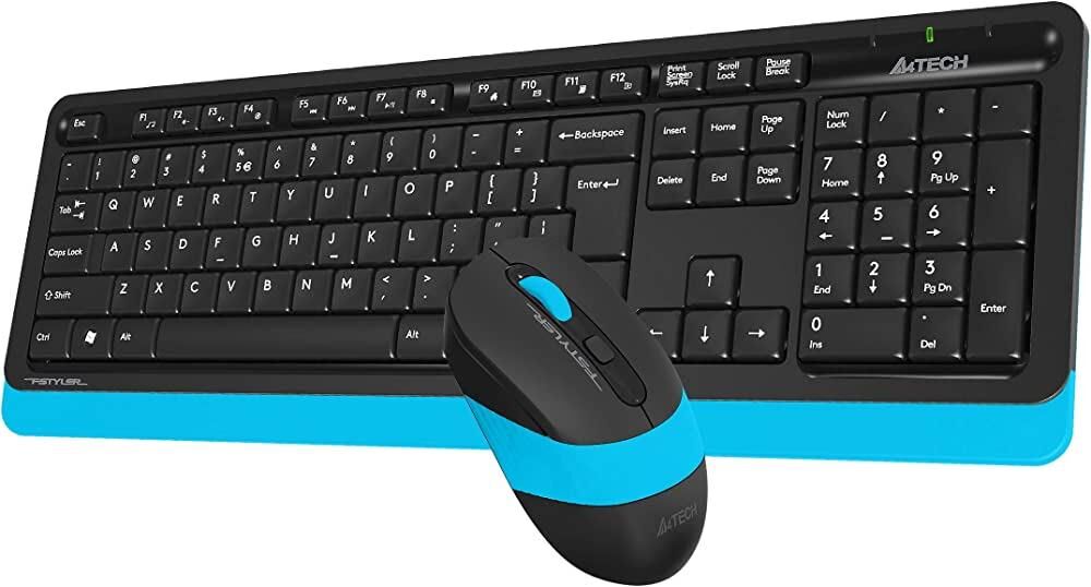 A4 Tech FG1010 Klavye Mouse Seti Kablosuz Mavi