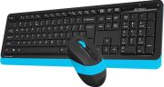 A4 Tech FG1010 Klavye Mouse Seti Kablosuz Mavi