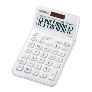Casio JW-200SC-WE 12 Haneli Masaüstü Hesap Makinesi - Beyaz