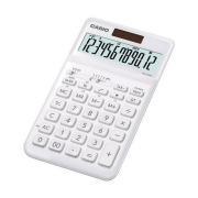 Casio JW-200SC-WE 12 Haneli Masaüstü Hesap Makinesi - Beyaz