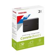Toshiba 2TB 2.5'' Canvio Basic USB 3.2 Gen 1 Harici HDD - HDTB520EK3AA