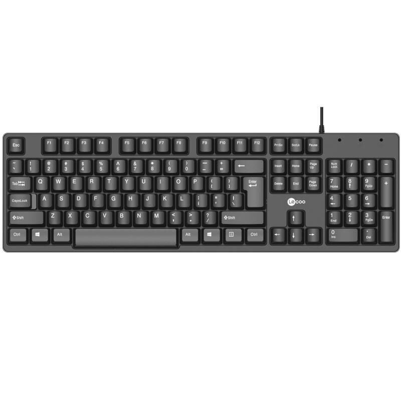 Lenovo Lecoo KB101 USB Kablolu Klavye Q Siyah