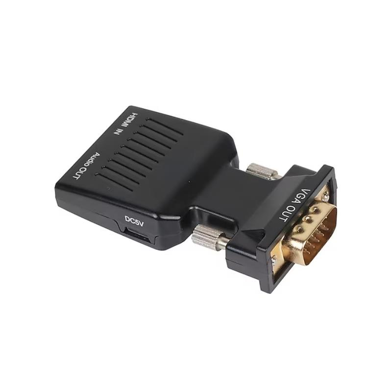 Vcom CA336A Vga Erkek To Hdmi Dişi Dönüştürücü, Siyah