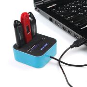DARK USB MicroSD/SD/MMC/M2/MS PRO DUO Kart Okuyuculu USB Çoklayıcı Mavi - DK-AC-UCR202BL