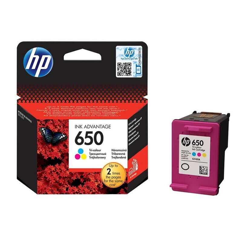 HP 650 Color Renkli Kartuş CZ102AE