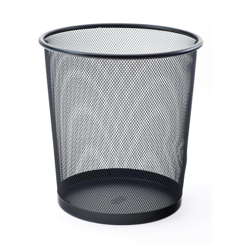 Mas 854 Tam Delikli Çöp Kovası Siyah 10 Litre