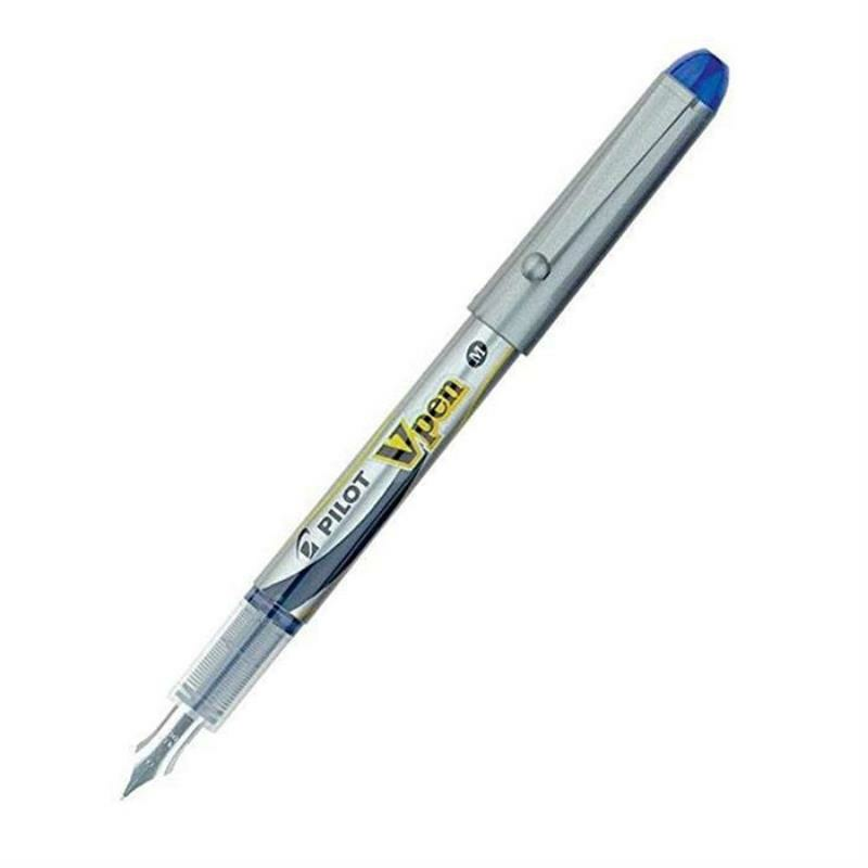 Pilot V-Pen Silver Dolma Kalem Mavi