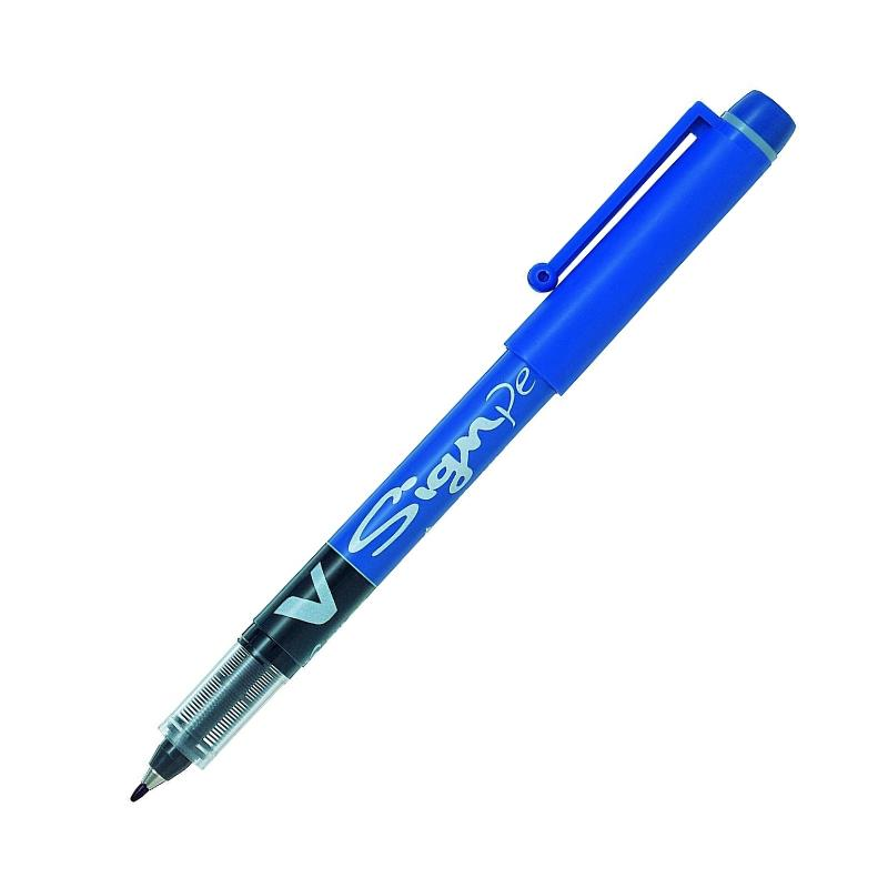 Pilot V-Signpen Fiber Uçlu İmza Kalemi Mavi 2.0mm - SW-VSP-L