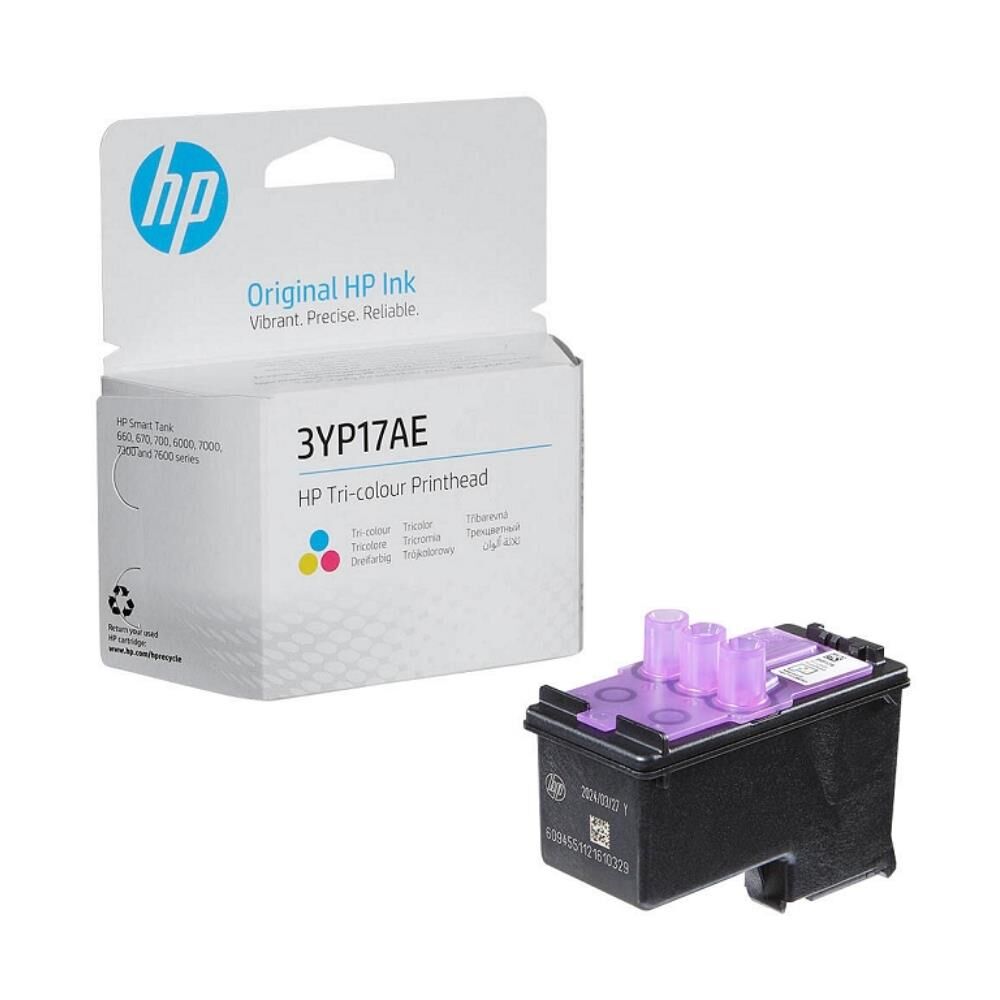 HP 3YP17AE Orijinal Renkli Baskı Kafası, Smart Tank 660, 670, 700, 6000, 7000, 7300, 7600 serisi