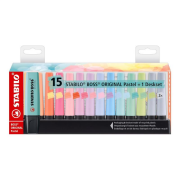Stabilo Boss Original Fosforlu Kalem Seti Pastel Renkler 15'li Paket - 7015/02-5