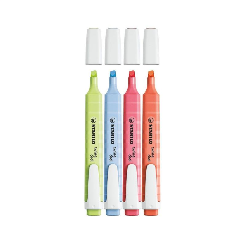 Stabilo Swing Cool Pastel 4'lü Paket Fosforlu Kalem Seti - 275/4-08-1