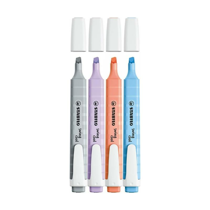 Stabilo Swing Cool Pastel 4'lü Paket Fosforlu Kalem Seti - 275/4-08-2