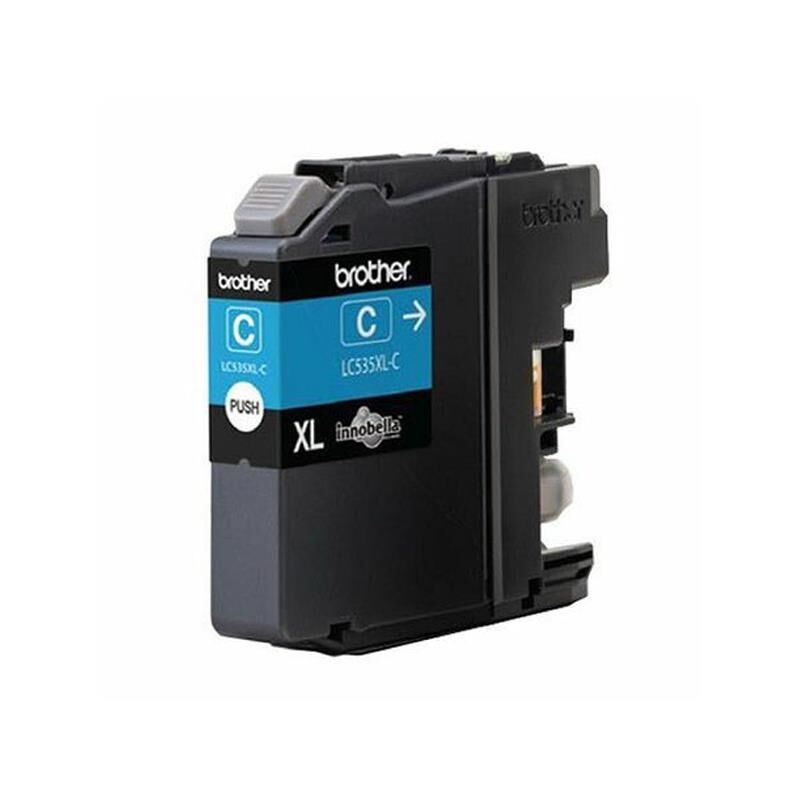 Brother LC535XLC Kartuş Orj. - DCP-J105, MFC-J200 (1.3K) Cyan