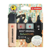 Stabilo Boss Nature Fosforlu Kalem 4 Renk - 70/4-2-5