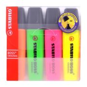 Stabilo Boss Original Fosforlu Kalem 4'lü Paket - 70/4