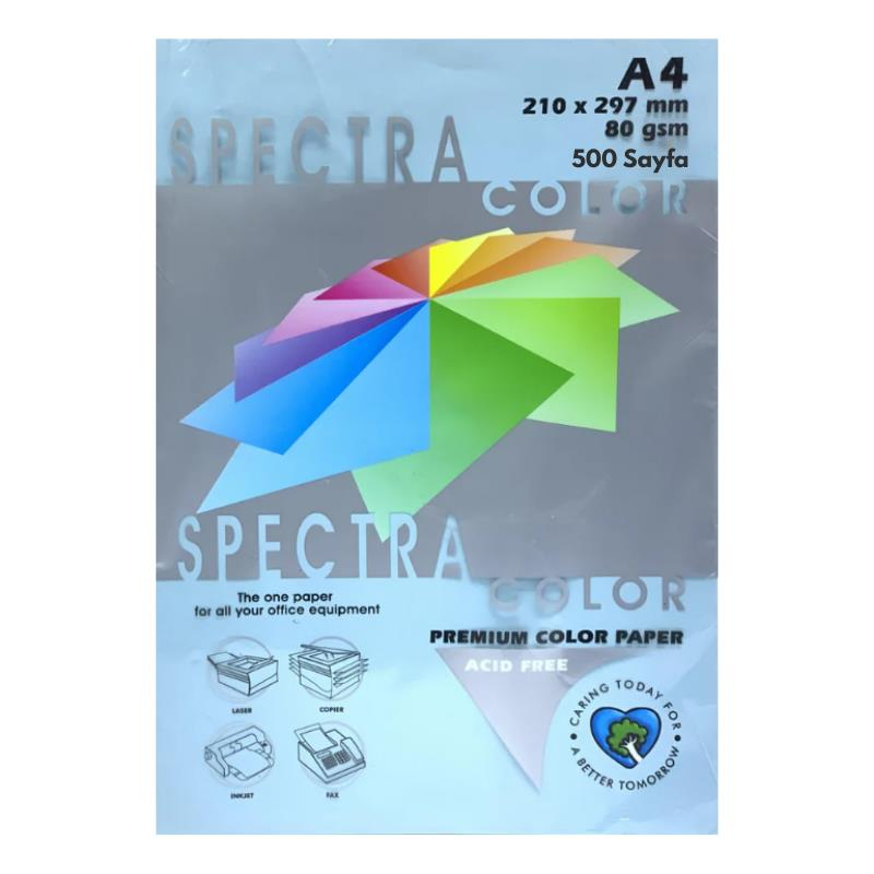 Elitstore A4 Renkli Fotokopi Kağıdı 80 gr 1 Paket 500 Yaprak - Mavi