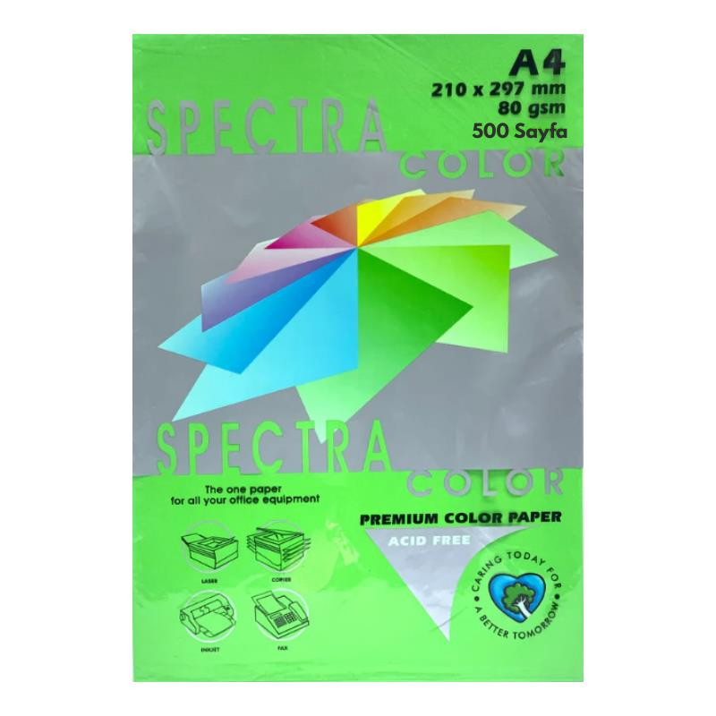 Elitstore A4 Renkli Fotokopi Kağıdı 80 gr 1 Paket 500 Yaprak - Yeşil