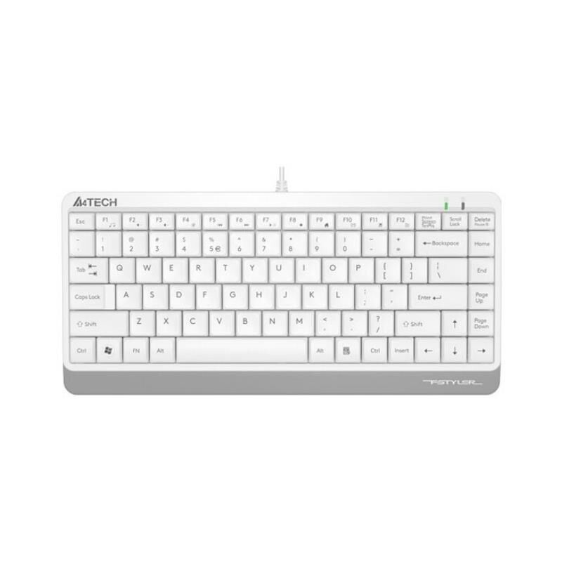 A4 Tech FK11 Q Klavye Usb, Kablolu, MM Mini, Beyaz