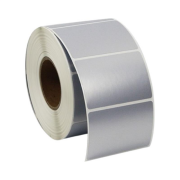 Elitrulo Barkod Etiketi 40x60 Termal Gri Metalize Demirbaş Etiketi - 1000 Adet