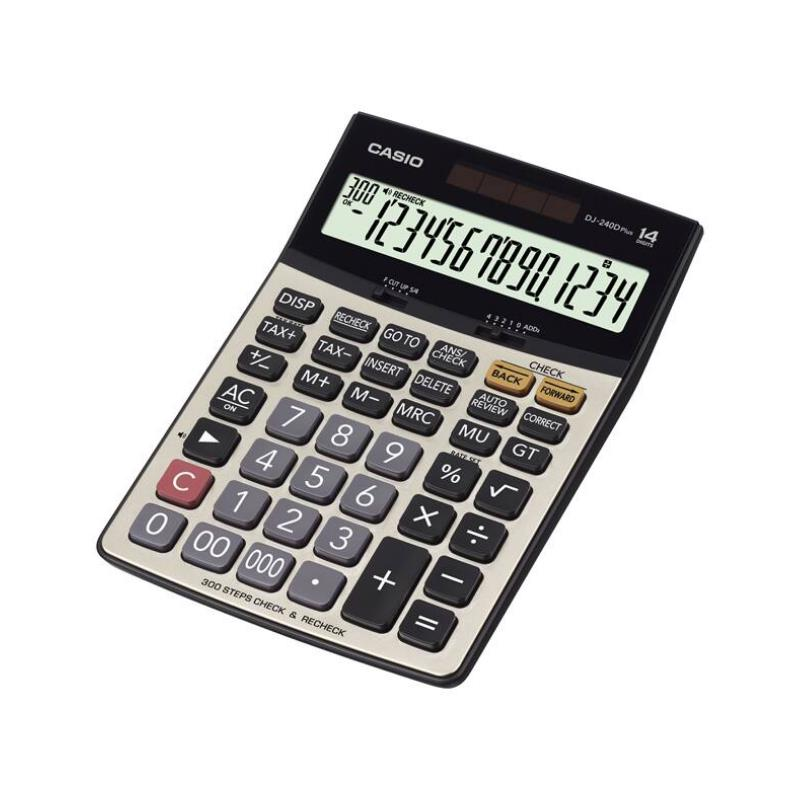 Casio DJ-240D Plus Masaüstü Hesap Makinesi 14 Hane