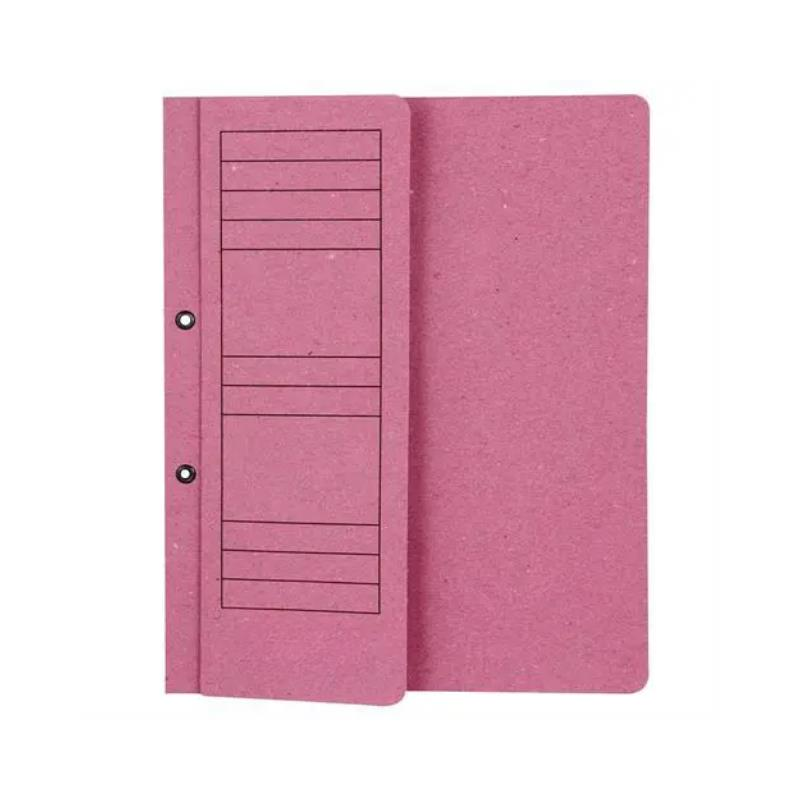 Elitstore Karton Dosya, A4, Yarım Kapak, Pembe, 50'li Paket