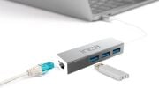 Inca USB Girişli 4 Port Usb 3.0 Çoklayıcı Hub + Ethernet RJ45 - IUSB-03T