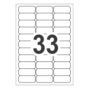 Herboy HB-1033 Beyaz Lazer Etiket A4, 63,5mm x 25,4mm