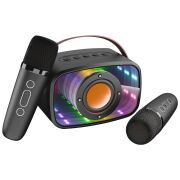 Mikado MD-57BT Endless 5W Siyah TF + USB + AUX + BT Destekli 2 Wireless Karaoke Mikrofon 1200mAh