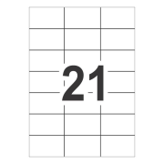 Herboy HB-1124 Beyaz Lazer Etiket A4, 70mm x 42,43mm